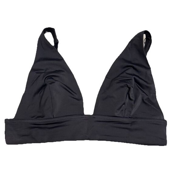 ASOS DESIGN mix n match black deep plunge bikini TOP ONLY UK 12 US 8 NEW - Picture 1 of 6